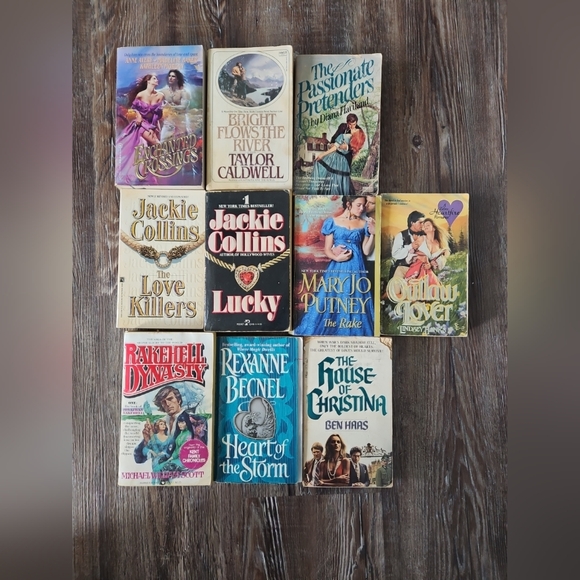 @@@LOOK@ Lot Of 10 Romance Books, Jackie Collins, Haas, Etc@@ - Picture 1 of 12